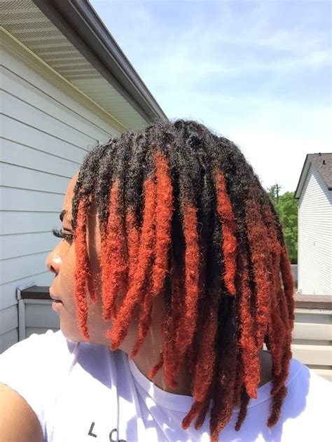 red and orange locs